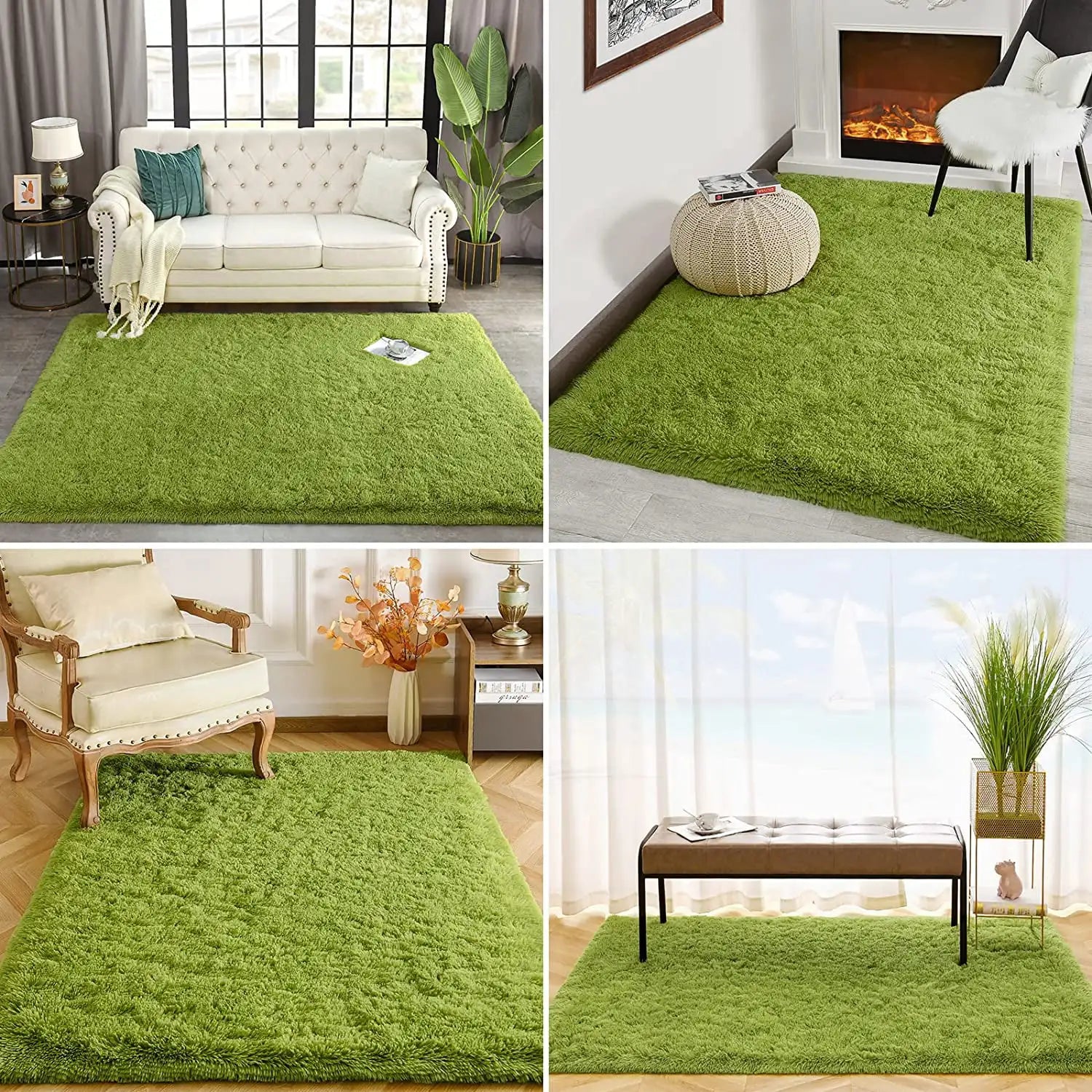 Noahas Fluffy Rugs for Bedroom Fuzzy Area Rugs for Living Room Soft Kids Carpet Non Slip Rugs for Hardwood Floors Room Decor