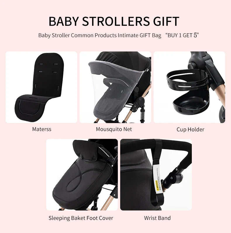 Lightweight Baby Stroller baby stroller 2 in 1 Stroller for baby car Comfort Baby Stroller 2 in 1 for newborn baby Free Shipping