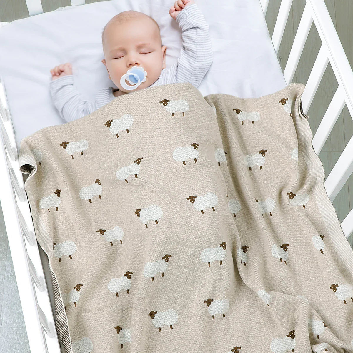 Baby Blankets Newborn Swaddle Wrap 100*80 CM Cotton Knitted Infant Kids Stroller Bedding Quilt Super Soft Children's Accessories