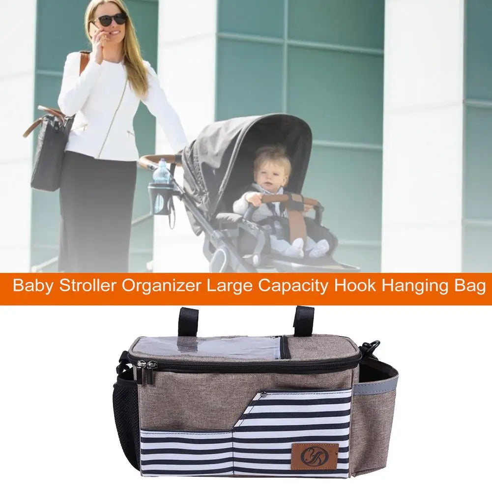 Baby Stroller Organizer Bottle Cup Holder Small Diaper Bags Maternity Nappy Bag Pouch Accessories For Portable Baby Carriage