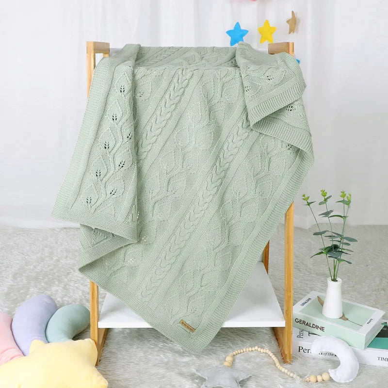 Newborn Baby Soft Warm Blankets Bedding Hollow Design Sleeping Swaddle Comfort Stroller Wrap Hot