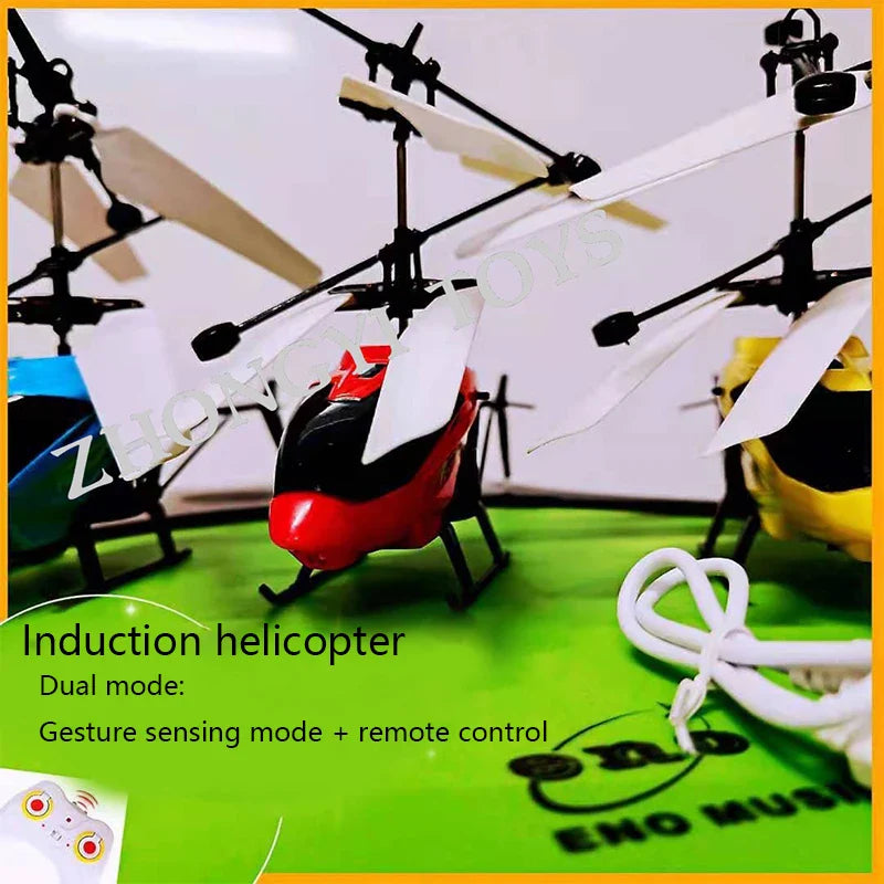 Mini Drone Flying Helicopter Infrared Induction Drone Kids Toys Aircraft Remote Control Toy Boy Gift Practical Jokes Toys