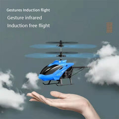 Mini Drone Flying Helicopter Infrared Induction Drone Kids Toys Aircraft Remote Control Toy Boy Gift Practical Jokes Toys