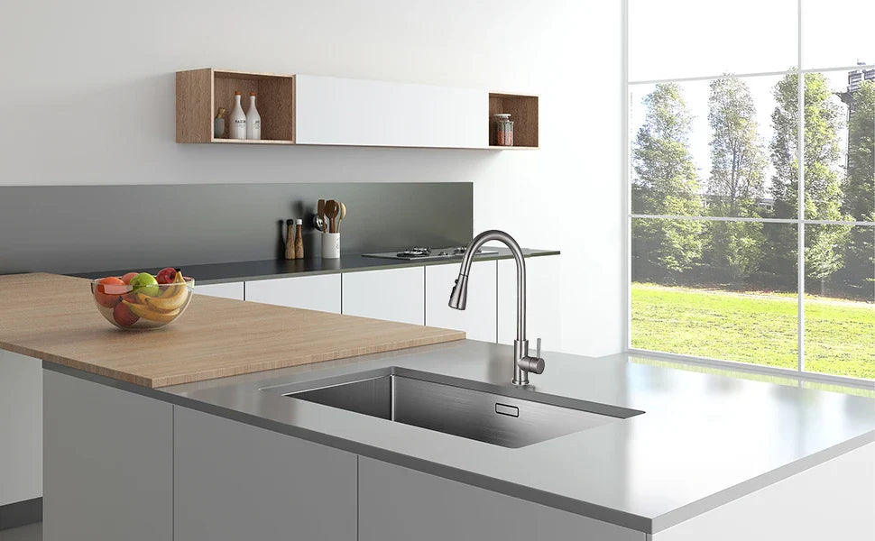 Kitchen Faucet Black Kitchen Tap  Pull Out  Kitchen Sink Mixer Tap Brushed Nickle Stream Sprayer Head Chrome Kitchen Water Tap