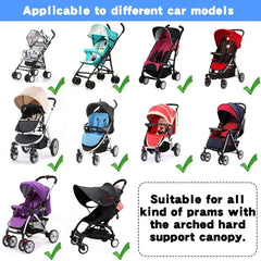 Stroller UV-resistant Awning Universal Detachable Baby Sunshade Windproof Sun-proof Stroller Accessories