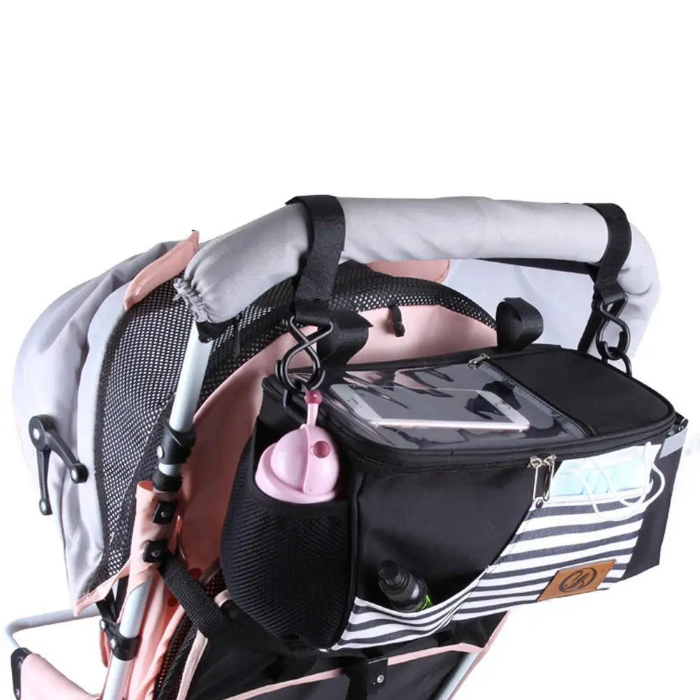 Baby Stroller Organizer Bottle Cup Holder Small Diaper Bags Maternity Nappy Bag Pouch Accessories For Portable Baby Carriage