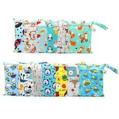 Multifunctional Baby Diaper Organizer Reusable Waterproof Fashion Prints Wet/Dry Bag Mummy Storage Bag Travel Nappy Bag