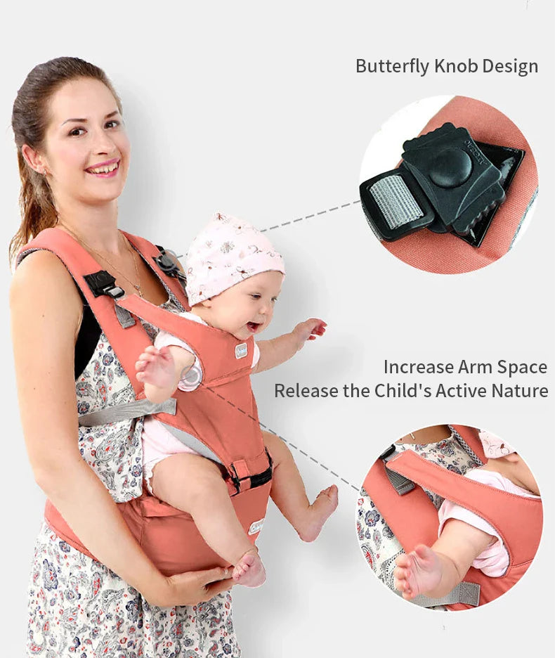 Infant Newborn Comfortable Carrier 360 Ergonomic Light Baby Carrier Multifunction Breathable Sling Backpack Kid Carriage