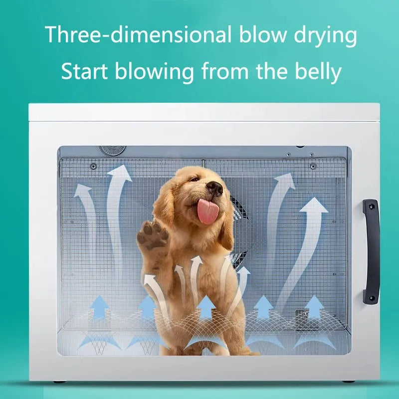 Pet Drying Box Cat Grooming Smart Sterilization Air Disinfection Dog Grooming Pet Hair Dryer 360 Degrees Heater Sterilization