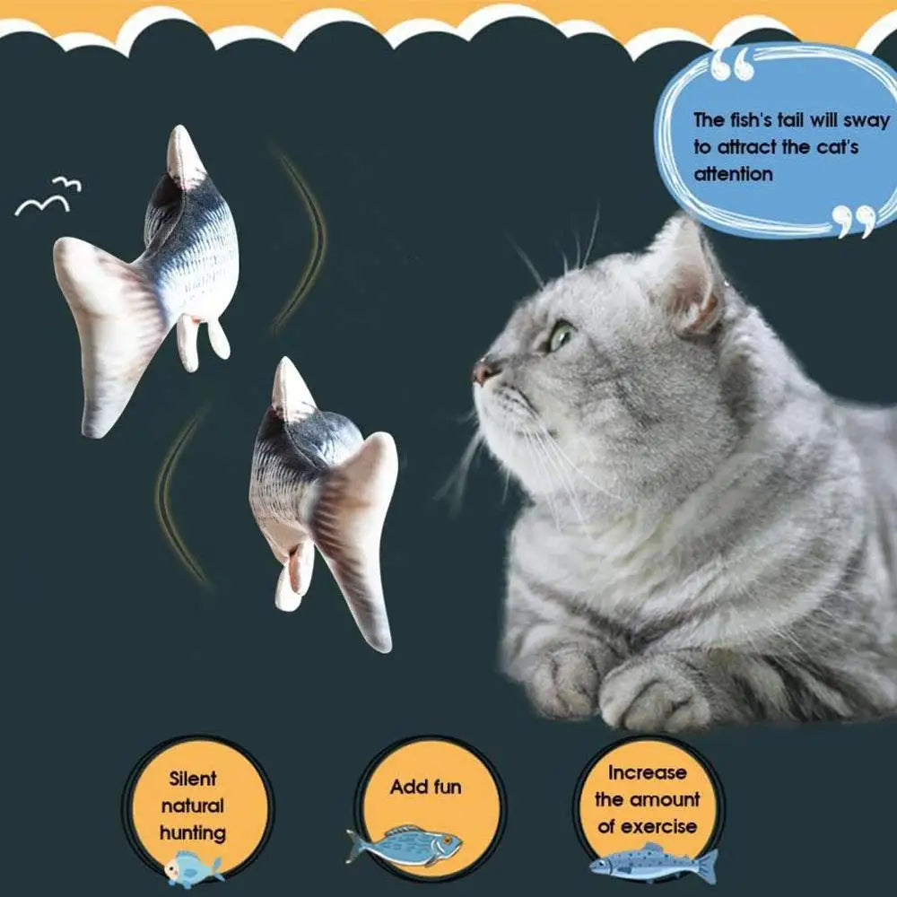 Cat USB Charger Toy Fish Interactive Electric floppy Fish Cat toy Realistic Pet Cats Chew Bite Toys Pet Supplies Cats dog toy