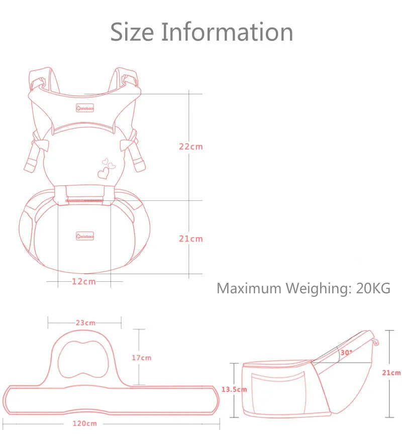 Infant Newborn Comfortable Carrier 360 Ergonomic Light Baby Carrier Multifunction Breathable Sling Backpack Kid Carriage