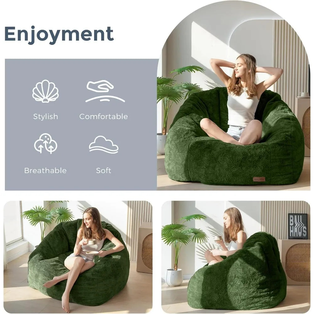 Bean Bag Sofas Adopting a unique and innovative shell shape High density foam filling is soft and comfortable Large sofa