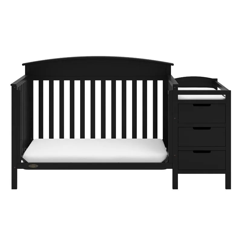 Benton 5-in-1 Convertible Crib – GREENGUARD Gold Certified,Converts from Baby Crib to Toddler Bed,Daybed and Full-Size Bed