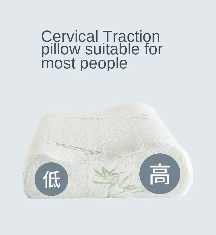 1 Pc Sleeping Bamboo Rebound Memory Orthopedic Pillows Cervical Pillow Cervical Health Cotton Pillows Memory Foam Pillow