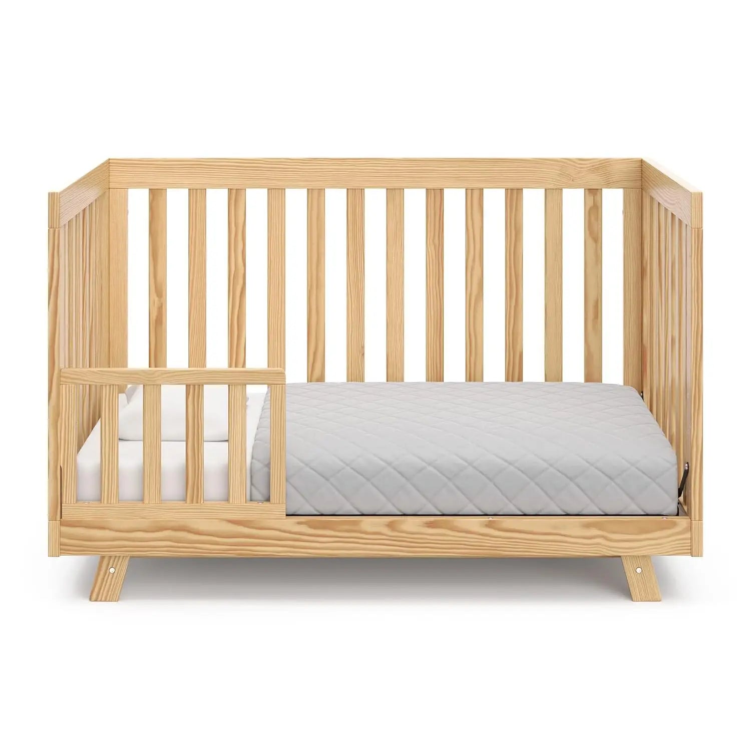 3-in-1 Convertible Crib (Natural) – Converts from Baby Crib to Toddler Bed and Daybed, Fits Standard Full-Siz