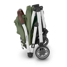 Minu V2 Travel Stroller Lightweight, Portable Design One-Hand Fold Shoulder Strap and Leather Bumper Bar Included Greyson