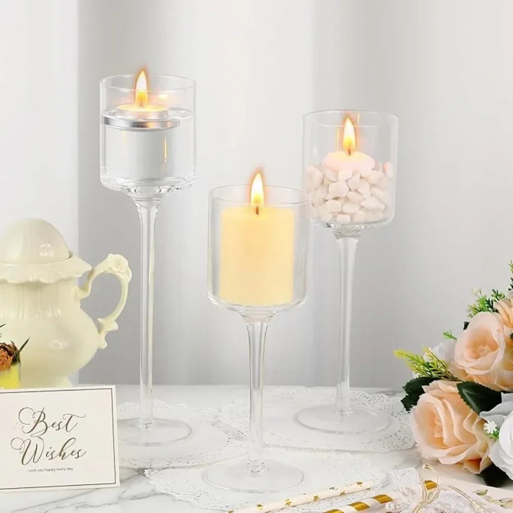 Glass Candle Holder Tea Light Floating Candle Holder for Wedding Party Dining Bathroom,36 Pcs Table Centerpiece Candle Holders