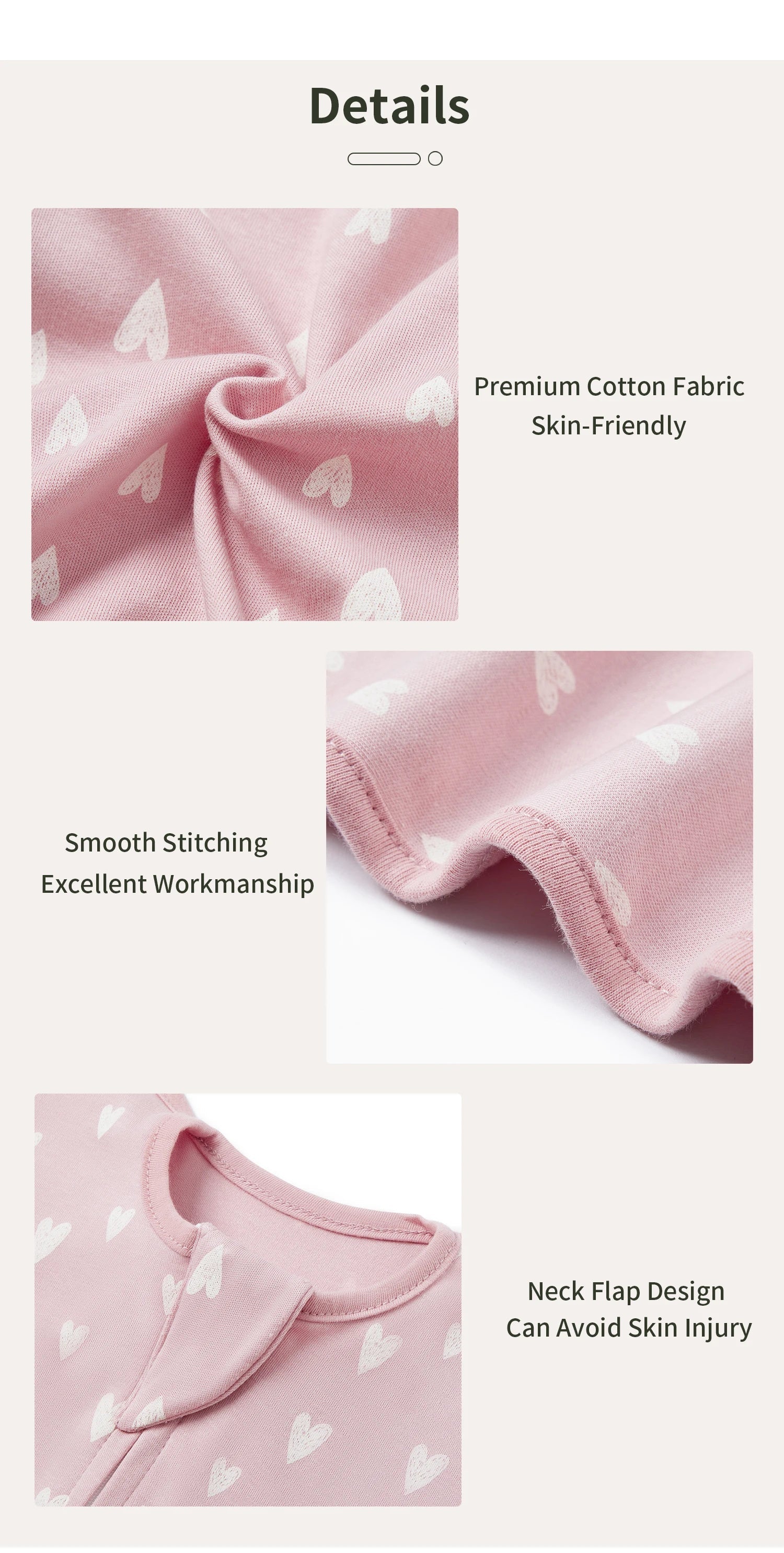 New Baby Newborn Baby Swaddle Sleeveless Summer Thin Cotton Soft 2-Ways Zipper Diaper Changing