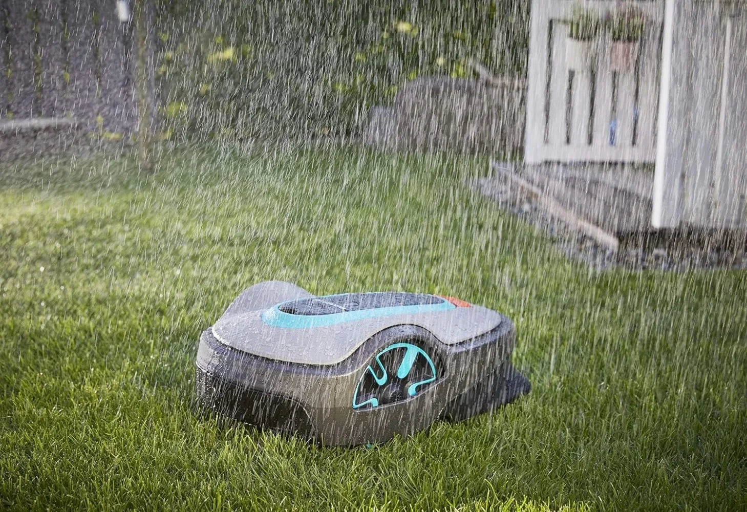 Automatic Robotic Lawn Mower, with Bluetooth App and Boundary Wire, for Lawns Up To 8100 Sq Ft,Grey