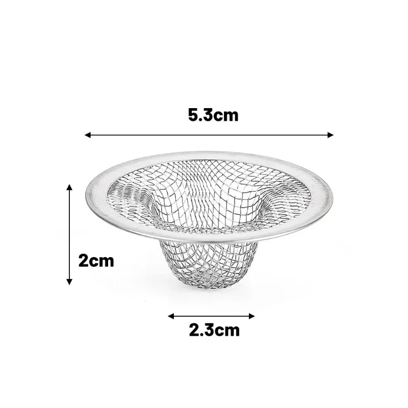 10/1x Stainless Steel Sink Filter Kitchen Bathroom Floor Drain Mesh Filters Drain Basket Waste Screen Hole Trap Strainer Stopper