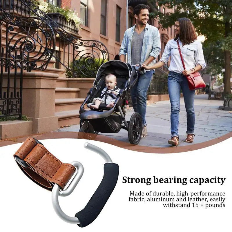 Stroller Hanger Heavy Duty Stroller Hooks Multipurpose Stroller Straps Stroller Accessories For Jogging Walking Shopping Fits