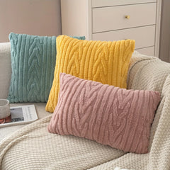 Plush 18x18 Throw Pillow Covers Set - Soft Decorative Couch Cushion Cases (2 Pack)