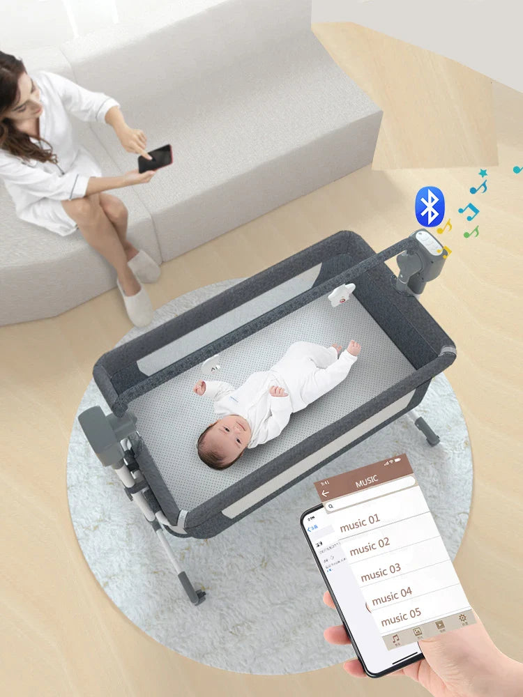 Baby Cot Baby Crib Cradle Newborn Movable Portable Nest Crib Baby Travel Bed with Mosquito Net Sleeping Bed Baby Rocking Bed