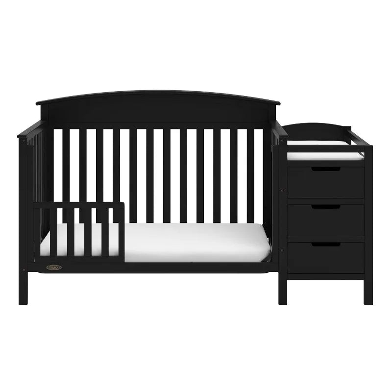 Benton 5-in-1 Convertible Crib – GREENGUARD Gold Certified,Converts from Baby Crib to Toddler Bed,Daybed and Full-Size Bed