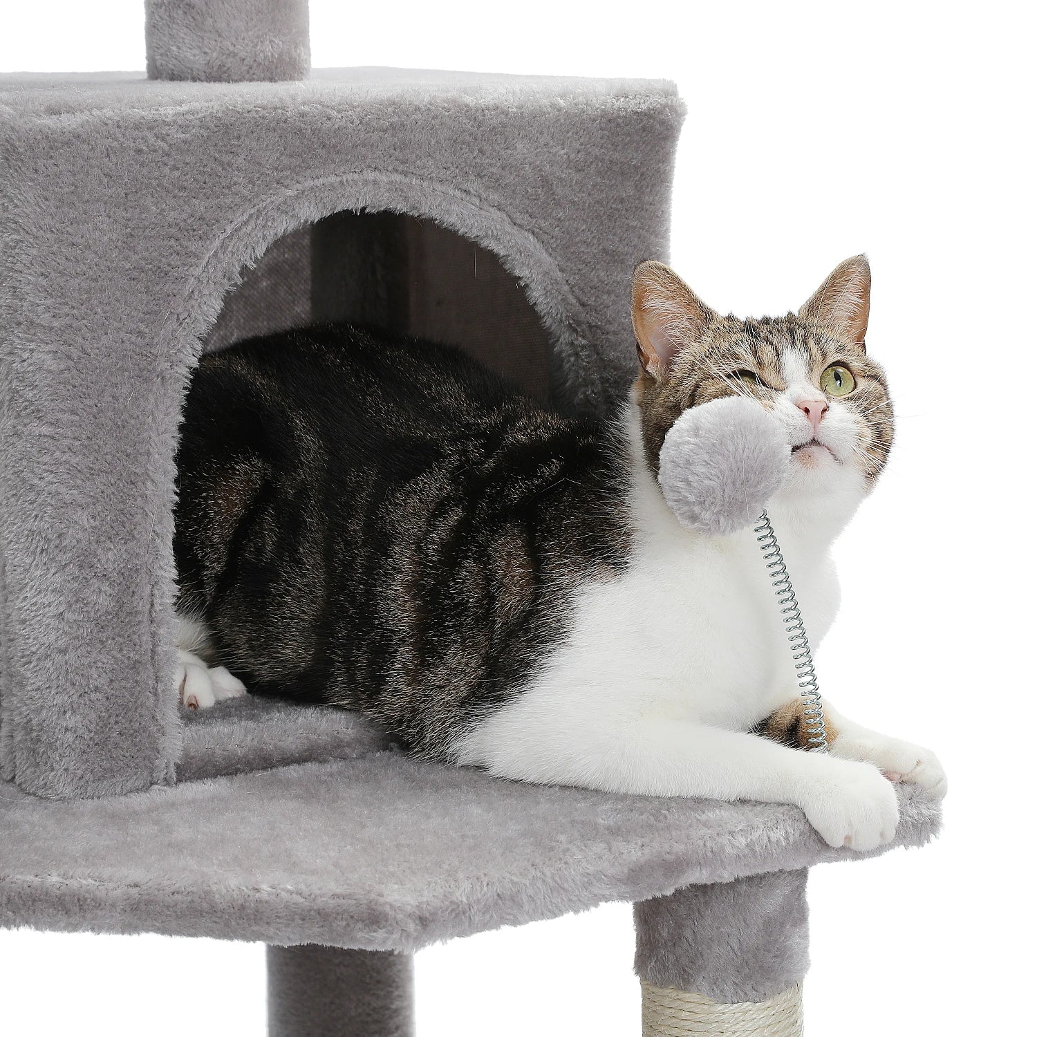 Multi-Level Cat Tree with Condo Scratching Posts Large Cat Tower with Hammock Cat Accessories Kitty Cat Toys Cat Pet Supplies