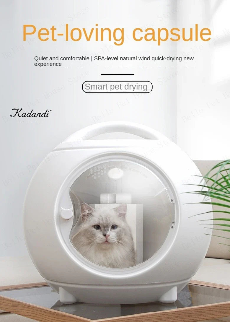 Pet Smart Drying Box Household Fully Automatic Cat Dryer Silent Small Dog Hair Dryer Pet Dry Room Hair Dryer for Cats and Dogs