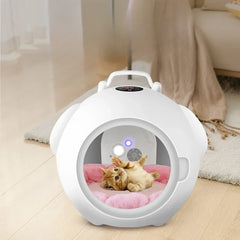 Multifunctional Pet Drying Box Household Small Silent Fully Automatic Dog Hair Dryer and Water Blower,Also A Warm Nest for Pets