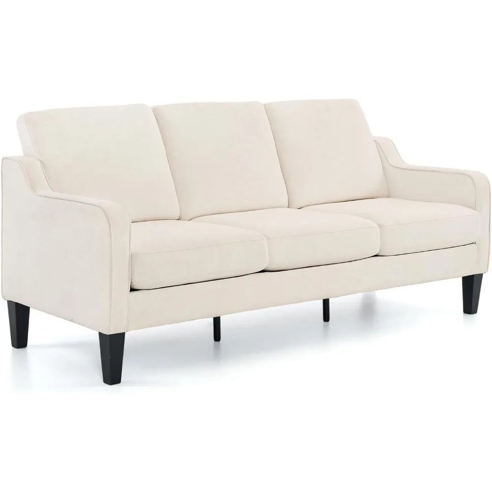 Small Couch Sofa 71" Comfy Couches for Living Room 3 Seat Sofa for Small Spaces, Bedroom, Apartment, Studio,Living Room Sofa