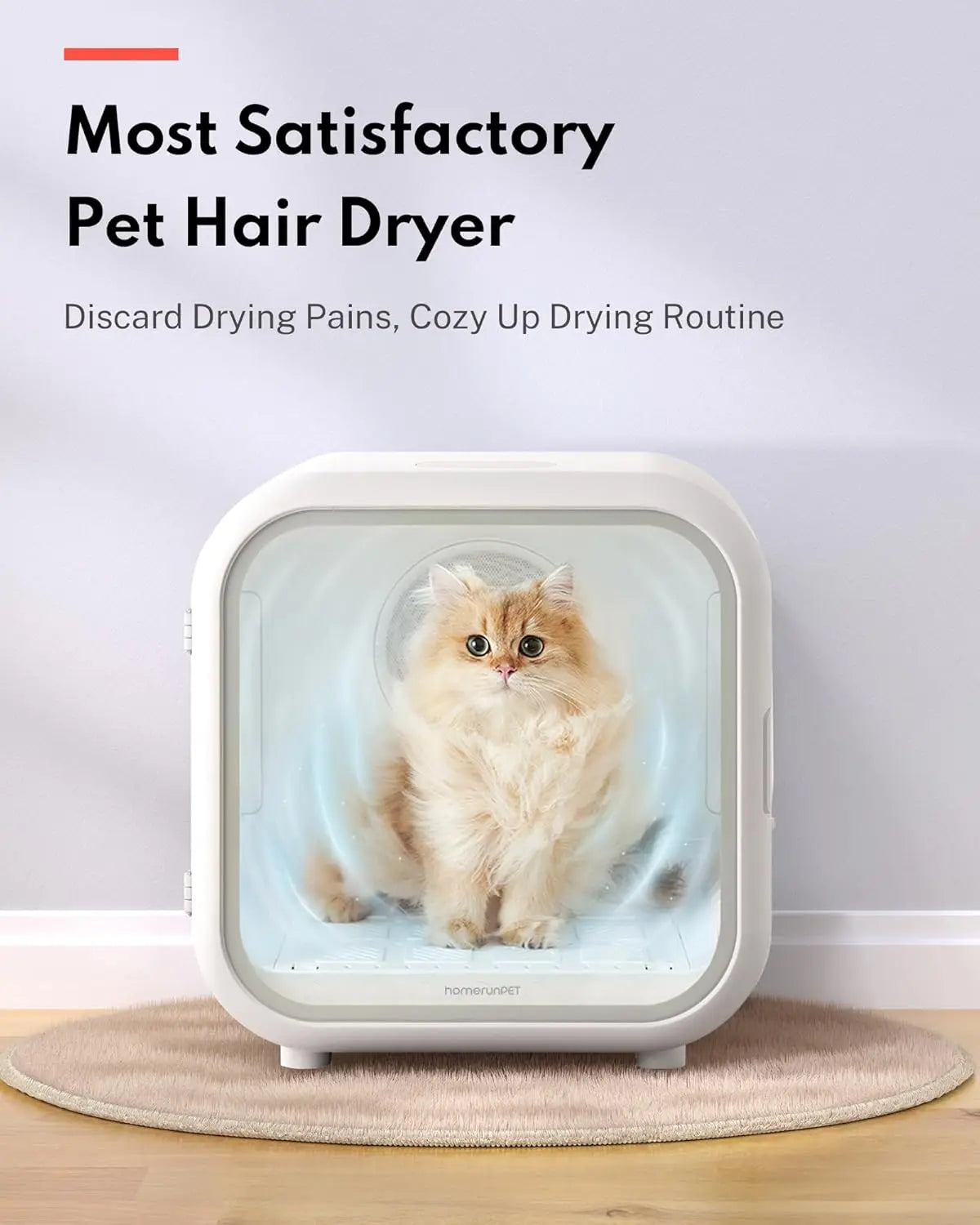 Automatic Pet Dryer Box - Ultra Quiet, Smart Temperature Control, 360° Efficient for Cats and Small Dogs