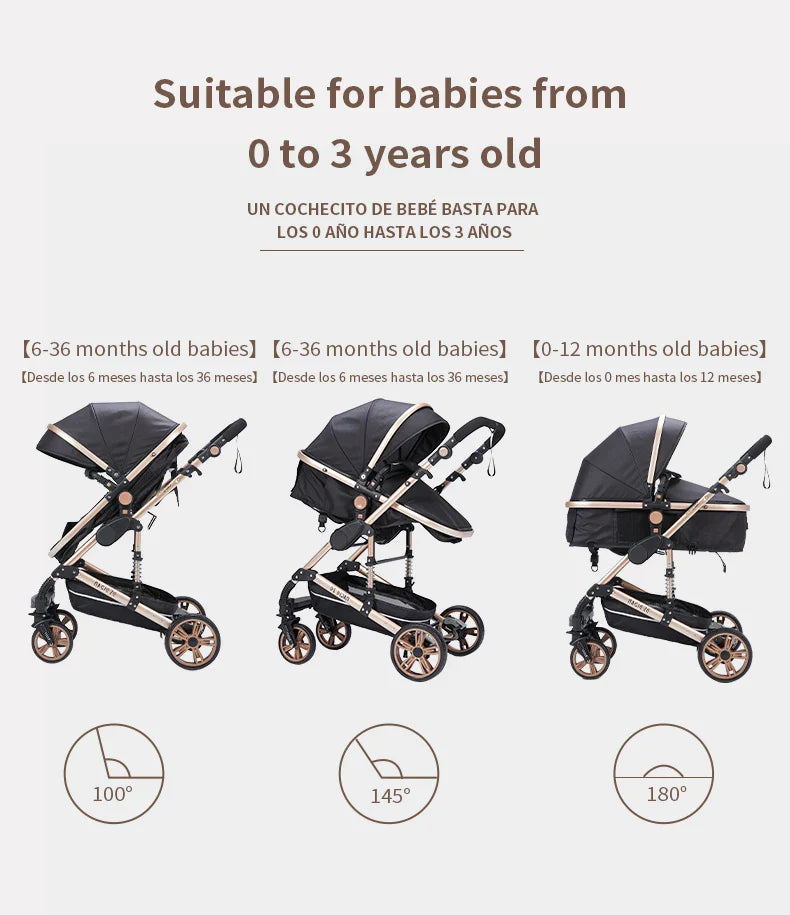 baby stroller 3 in 1 baby car light strollers Baby carriage stroller for the baby cribs Car Safety Seats For Child With Car Base