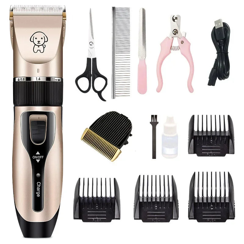 Professional Pet Shaver Dog Teddy Cat Shaving Dog Hair Professional Hair Clipper Rechargeable Electrical Animal Pet Clippers