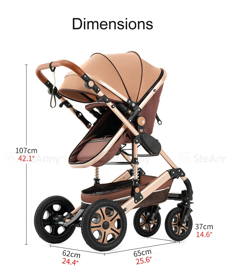 Baby Stroller Combo Car Seat Travel System Wagon Stroller Free Shipping Pram Portable  baby Carriage Bassinet Pram