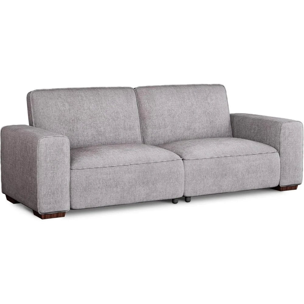 Modern Deep Seat Couch With Wide Arms Sectional Sofas for Living Room Sofa 90" Chenille Sofa Apartment Office Sofy Do Salon Grey