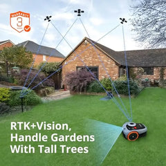 RTK Vision Robot Lawn Mower Perimeter Wire Free Navimow i105N RTK Vision Robotic Lawnmower AI-Assisted Mapping Virtual Obstacle