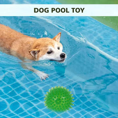 3/30Pcs Dogs Chew Spiky Ball Soft TPR Squeaky Dog Ball Toys Floatable Dog Pool Toy Reduce Anxiety Toss Fetch Toys NEW