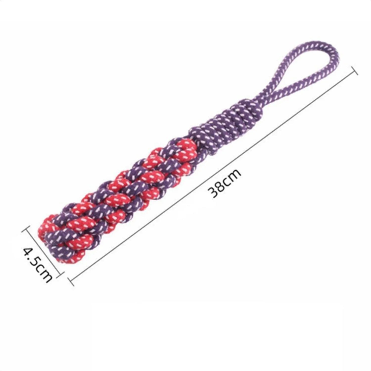 New Guaranteed Entertainment with This Extremely Durable Premium High-Quality Braided Cotton Rope Dog Chew Toy - Reliable, Long-