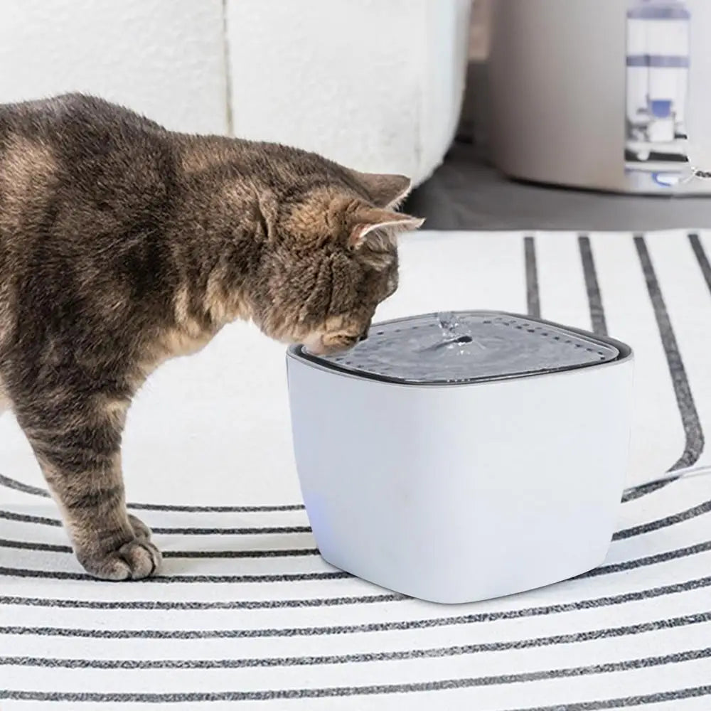 Cat Fountain Anti-Dry Pet Water Fountain 2.5L Dog Water Dispenser Automatic Pet Water Fountain With Smart LED Light Ultra Quiet