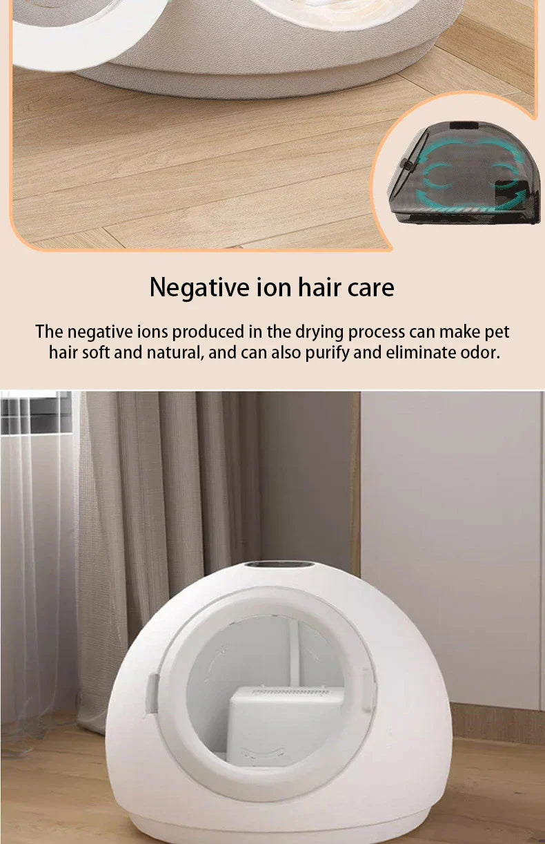 Home pet dryer fully automatic cat and dog bath dryer hair dryer disinfection