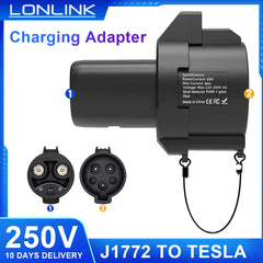 LONLINK 1772 To Tesla Electric Car Charging Connector  EV Charger Adapter For Tesla Model X/Y/3/S  Tesla model Y accessories