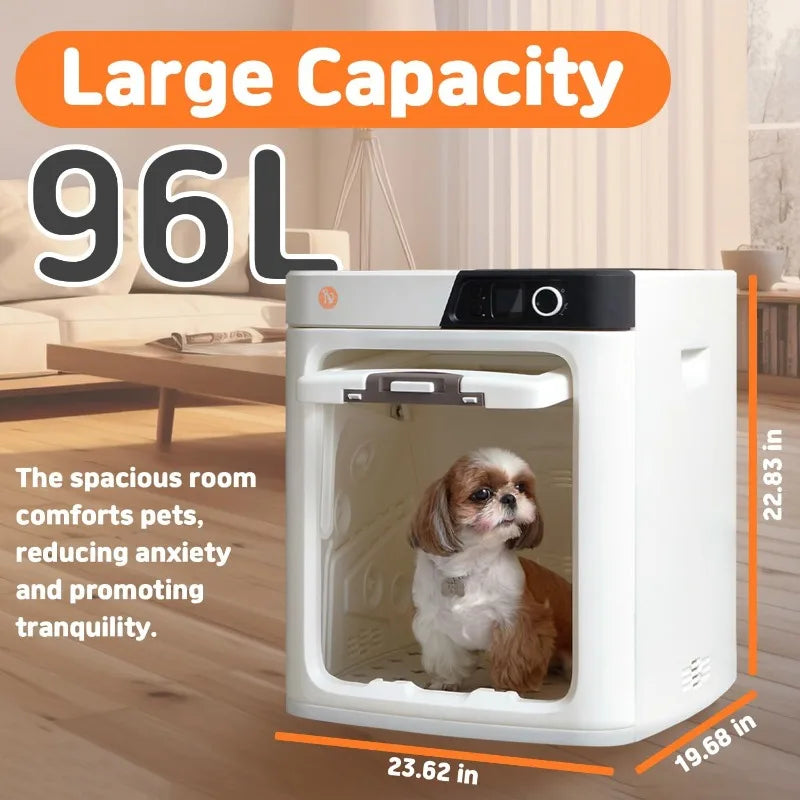 Smart Premium Large 96L Capacity Pet Dryer Box (CP-1000) for Cats, Dogs Hair. Fast, Safe, Electric Automatic Efficient