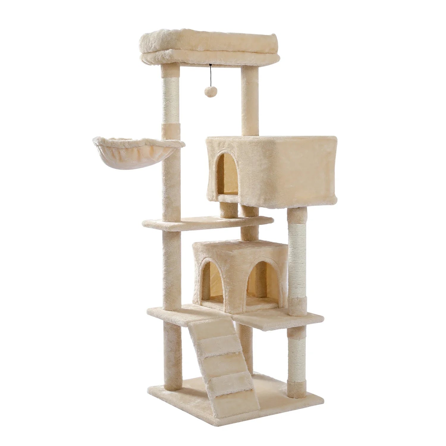 Multi-Level Cat Tree with Condo Scratching Posts Large Cat Tower with Hammock Cat Accessories Kitty Cat Toys Cat Pet Supplies