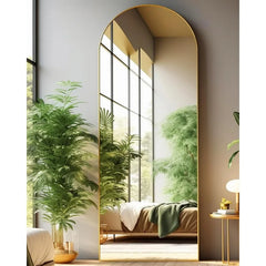 Full Length Mirror, Floor Mirror, 21"×64" Arched Full Length Mirror with Stand, Full Body Mirror, Standing Mirror