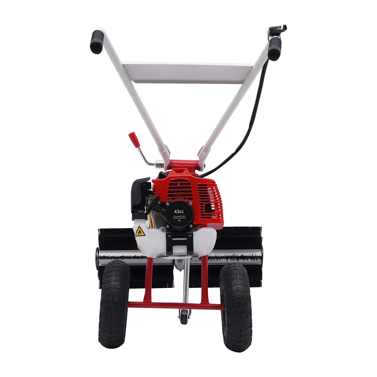 1.25KW Manual Floor Effortless Sweeper Leaf Blower Rustproof for Clean Dirt Leaves and Snow