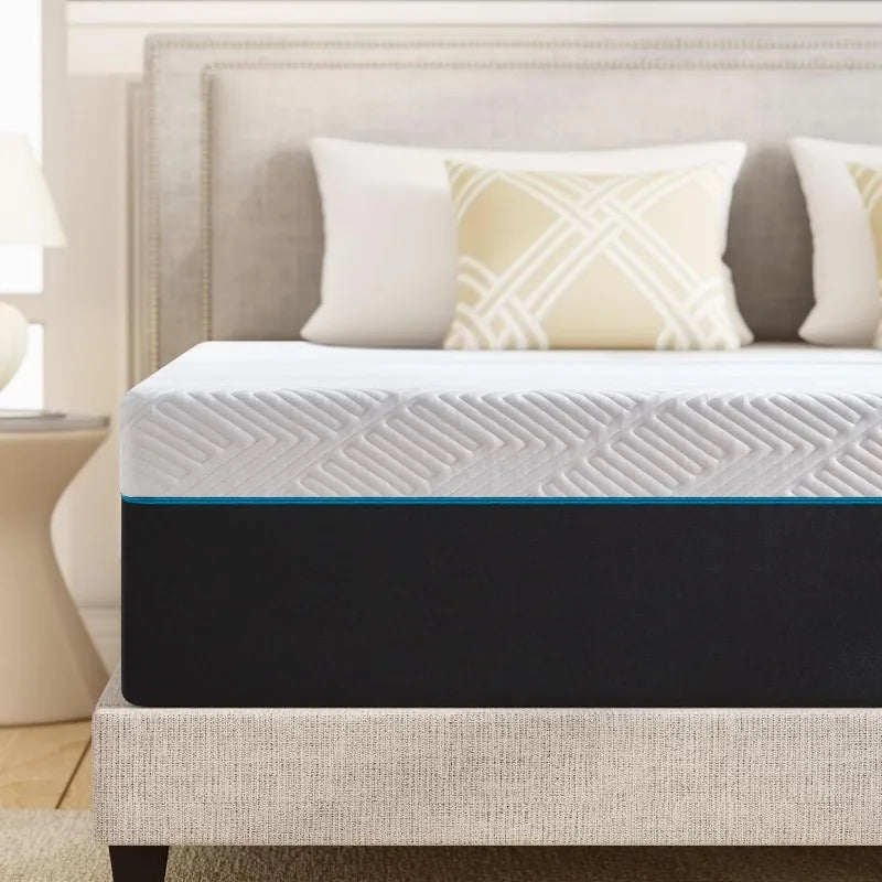 Full Mattress,10-Inch Queen Size Foam Mattress in Box, Edges Support for Sleep Supportive, 60" X 80" X 10"