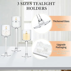 Glass Candle Holder Tea Light Floating Candle Holder for Wedding Party Dining Bathroom,36 Pcs Table Centerpiece Candle Holders