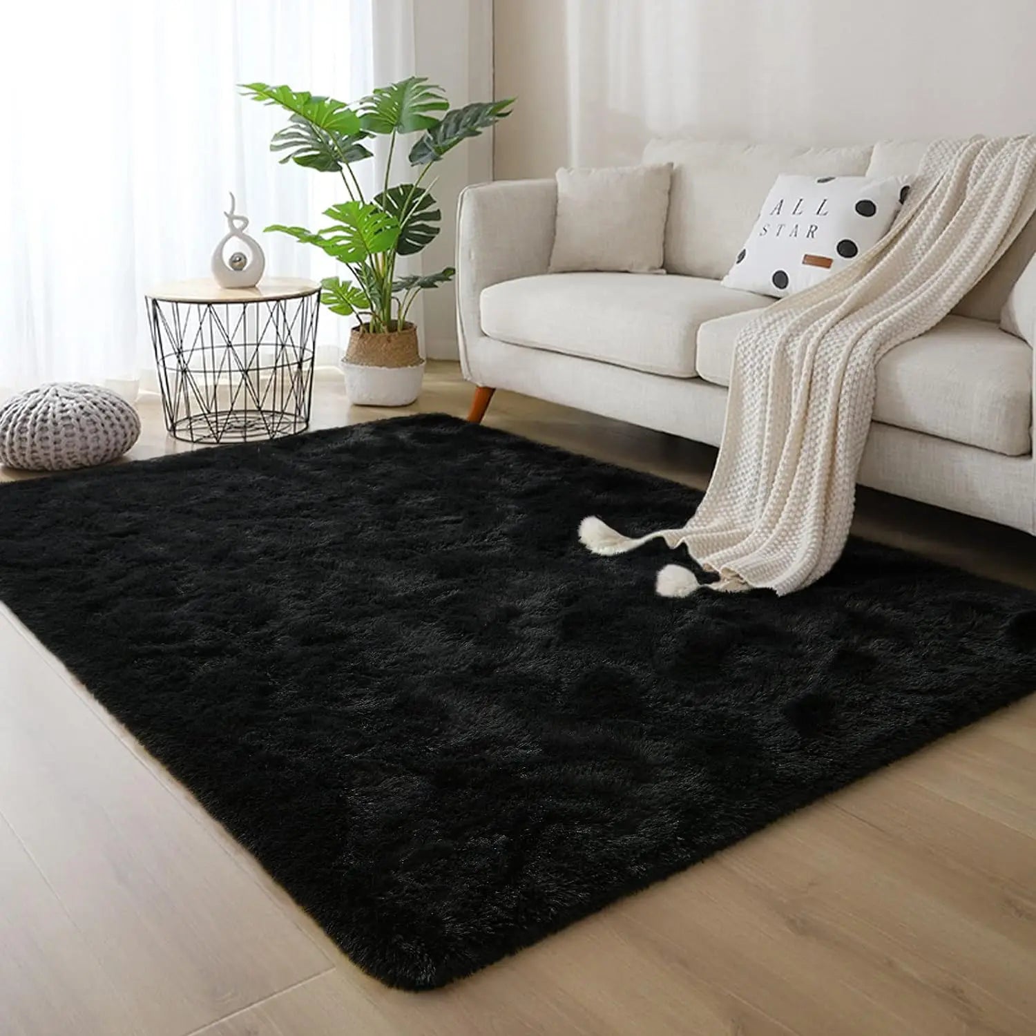 Noahas Fluffy Rugs for Bedroom Fuzzy Area Rugs for Living Room Soft Kids Carpet Non Slip Rugs for Hardwood Floors Room Decor